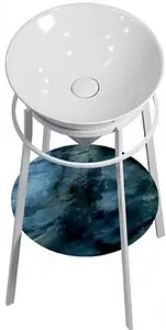 Консоль с умывальником напольная Kerama Marazzi Cono белый CO.44\WHT.M+CO.wbi.44, 1