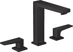 Смеситель для раковины Hansgrohe Metropol 160 чёрный матовый 32515670, 1