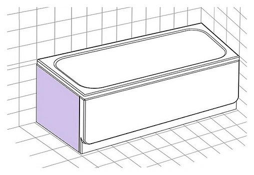 Панель для ванны боковая Ravak CHROME 70 белый CZ72110A00