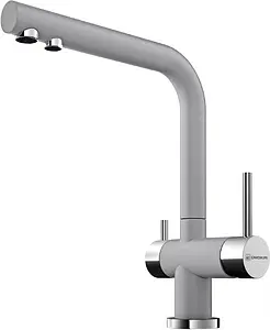 Смеситель для кухни с подключением к фильтру Omoikiri Nagano-GR leningrad grey 4994219, 1