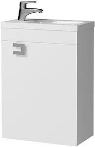 Тумба-умывальник подвесная Raval Kub 40 белый Kub.01.40/P/W+Kub.08.40/W Тумба-умывальник подвесная Raval Kub 40 белый Kub.01.40/P/W+Kub.08.40/W, 1