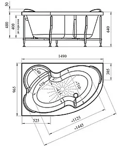 Ванна акриловая Radomir Ирма 149х96 L 2-01-0-1-1-216 Ванна акриловая Radomir Ирма 149х96 L 2-01-0-1-1-216, 2