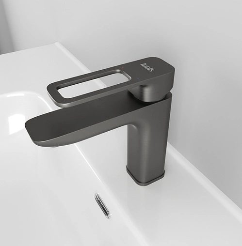 Смеситель для раковины IDDIS Slide графит SLIGM00i01