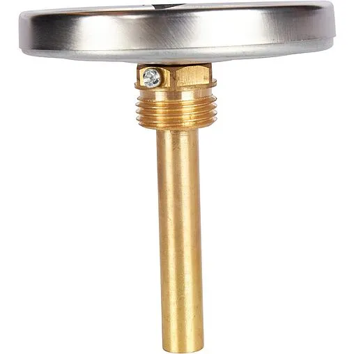 Термометр биметаллический Rommer 80мм 120°С гильза 75мм ½&quot; RIM-0001-807515