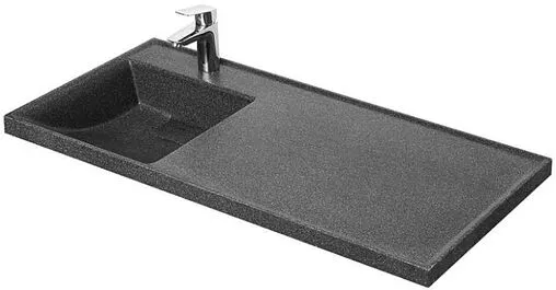 Раковина Aquaton Лондри 105 L графит 1A72833KLH21L