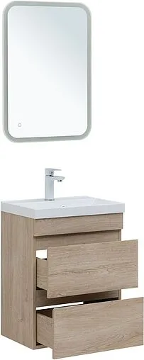 Тумба под умывальник подвесная Aquanet Нота New 50 дуб светлый 00334196