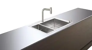Мойка кухонная с встроенным смесителем Hansgrohe C71-F655-09 75x50 нержавеющая сталь 43206800 Мойка кухонная с встроенным смесителем Hansgrohe C71-F655-09 75x50 нержавеющая сталь 43206800, 2