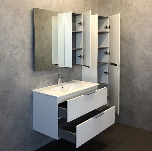 Тумба-умывальник подвесная Comforty Бруклин 90 сосна белая 00004148005CF