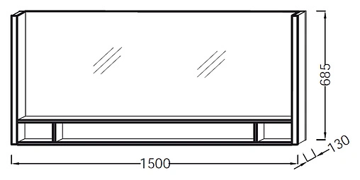 Зеркало Jacob Delafon Terrace 150 EB1184-NF