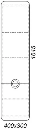 Шкаф-пенал подвесной Aqwella Alicante 40 R белый/дуб седой Alic.05.04/R/Gray