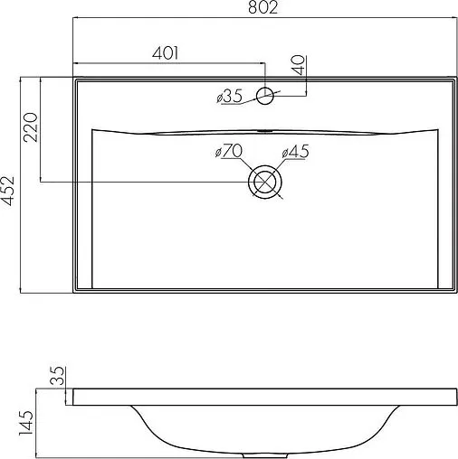 Тумба-умывальник подвесная Aquaton Римини 80 new белый 1A2267K3RN010
