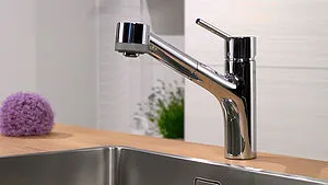 Смеситель для кухни с выдвижным изливом Hansgrohe Talis M52 170 2jet хром 32841000 Смеситель для кухни с выдвижным изливом Hansgrohe Talis M52 170 2jet хром 32841000, 4