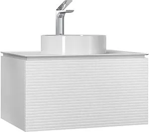 Тумба под умывальник подвесная Jorno Stone 80 белый Stn.01.80/P/W/JR Тумба под умывальник подвесная Jorno Stone 80 белый Stn.01.80/P/W/JR, 1