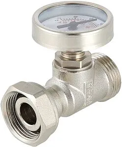 Тройник коллекторный с термометром (0-80°С) ¾&quot;ек x ¾&quot;ек Valtec VT.4615.0.0, 3