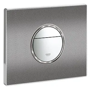Клавиша смыва для унитаза Grohe Nova Cosmopolitan Print 38847XG0 хром глянцевый/черный графика Клавиша смыва для унитаза Grohe Nova Cosmopolitan Print 38847XG0 хром глянцевый/черный графика, 3