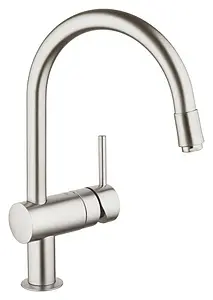 Смеситель для кухни с выдвижным изливом Grohe Minta хром матовый 32918DC0 Смеситель для кухни с выдвижным изливом Grohe Minta хром матовый 32918DC0, 1