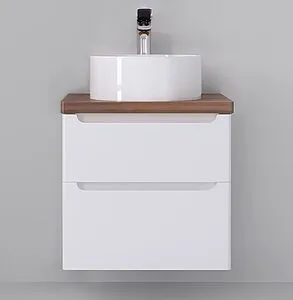 Тумба под умывальник подвесная Jorno Wood 60 белый wood.01.60/P/W Тумба под умывальник подвесная Jorno Wood 60 белый wood.01.60/P/W, 4