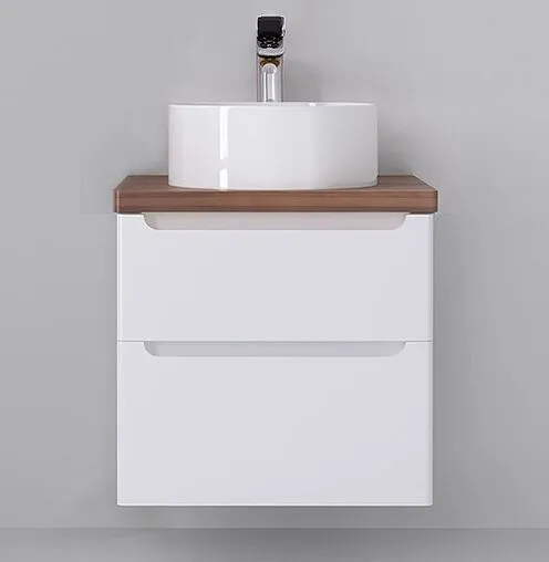 Тумба под умывальник подвесная Jorno Wood 60 белый wood.01.60/P/W Тумба под умывальник подвесная Jorno Wood 60 белый wood.01.60/P/W