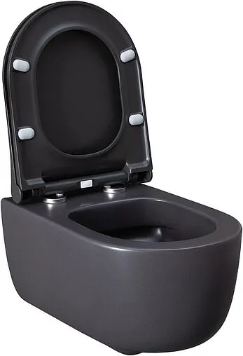 Унитаз подвесной безободковый Allen Brau Priority антрацит 4.31002.AN