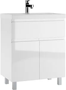 Тумба-умывальник напольная Домино Graffo 70 белый DGr2401T+4670142930037, 1