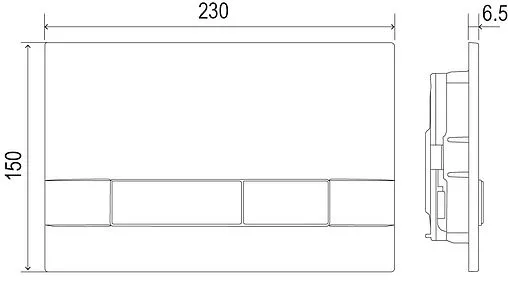 Комплект 5 в 1 Lemark Peneda Expert+Bit+ Glazer White 100123433 с кнопкой Bit 9803007 хром матовый