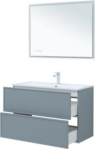 Тумба-умывальник Aquanet Арт 100 мисти грин 00313277+00318926