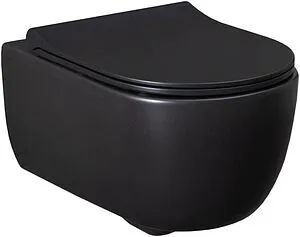 Унитаз подвесной безободковый Allen Brau Priority черный матовый 4.31001.31, 1