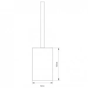 Ёршик для унитаза Aquanet хром/белый CE1604A-TOH, 2