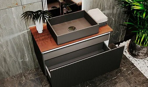 Тумба под умывальник подвесная Jorno Strong 100 антрацит Str.01.100/P/A Тумба под умывальник подвесная Jorno Strong 100 антрацит Str.01.100/P/A