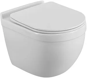 Унитаз подвесной безободковый BelBagno Senso Tornado белый BB017CH-TOR/SC Унитаз подвесной безободковый BelBagno Senso Tornado белый BB017CH-TOR/SC, 1