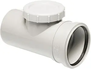 Ревизия внутренняя бесшумная D=110мм Uponor Decibel 1118178 Ревизия внутренняя бесшумная D=110мм Uponor Decibel 1118178, 1