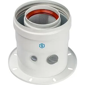 Адаптер стартовый коаксиальный Ø 60/100мм (алюм.) Stout SCA-6010-240100, 2