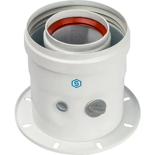 Адаптер стартовый коаксиальный Ø 60/100мм (алюм.) Stout SCA-6010-240100