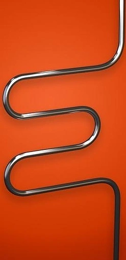 Полотенцесушитель водяной Тругор Стояк (M-образный) 500x500 полированная сталь