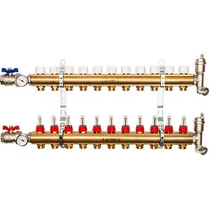 Группа коллекторная с расходомерами 11 отводов 1&quot;в/в x ¾&quot;ек Stout SMB 0473 000011, 1