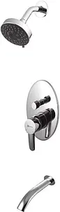 Душевая система со смесителем для ванны Lemark Atlantiss хром LM3221C Душевая система со смесителем для ванны Lemark Atlantiss хром LM3221C, 1