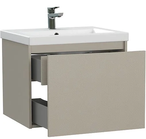 Тумба-умывальник подвесная Cersanit Grande 60 бежевый 64309+S-UM-COM60/1-w