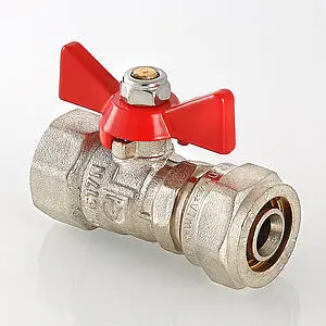 Кран шаровый с переходом на мп трубу 16мм x ½"в Valtec VT.342.N.1604 Кран шаровый с переходом на мп трубу 16мм x ½"в Valtec VT.342.N.1604, 5