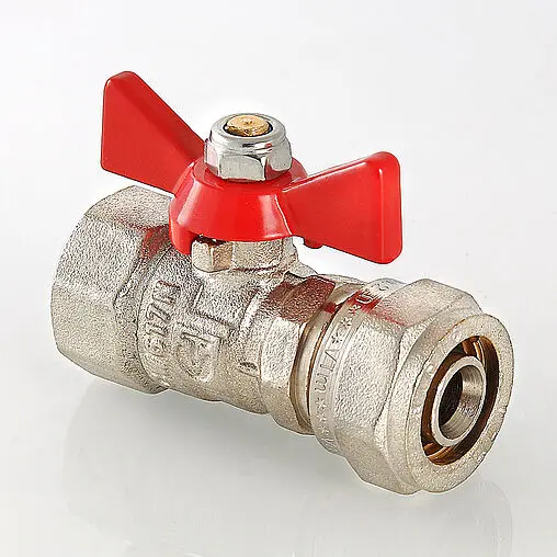 Кран шаровый с переходом на мп трубу 16мм x ½&quot;в Valtec VT.342.N.1604