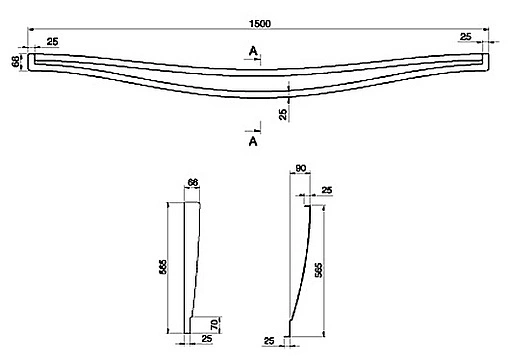 Панель для ванны фронтальная Ravak MAGNOLIA 170 белый CZ51000A00