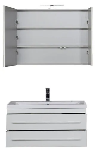 Шкаф-зеркало Aquanet Верона 90 L белый 00172339 Шкаф-зеркало Aquanet Верона 90 L белый 00172339