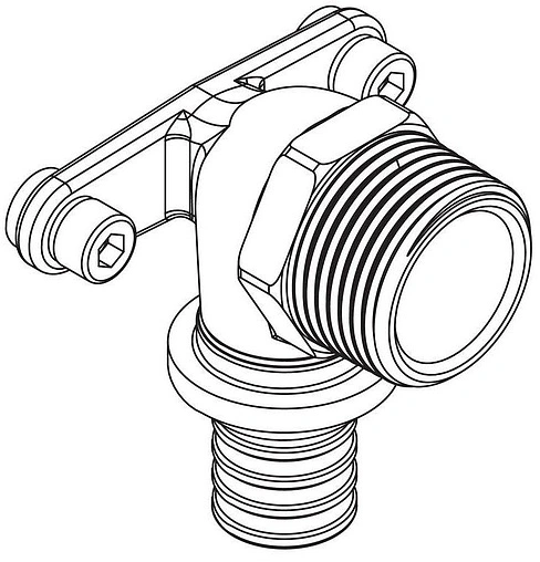 Водорозетка аксиальная 16мм x ½&quot;н Rehau Rautitan RX+ 14563641001