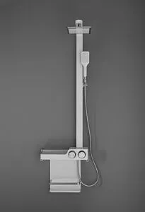 Душевая система с термостатом для душа Aquanet белый/хром SF1706LW Душевая система с термостатом для душа Aquanet белый/хром SF1706LW, 3