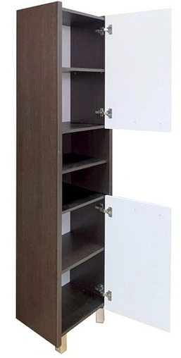 Шкаф-пенал напольный Comforty Барселона 40 белый/венге 00003128626CF