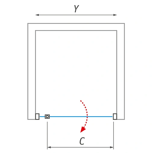 Дверь в нишу 1100мм матовое стекло Roltechnik Proxima Line PXDO1N/1100 525-1100000-00-15