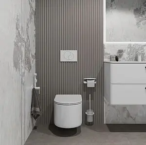 Клавиша смыва для унитаза IDDIS Unifix UNI02MWi77 белый матовый, 4