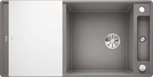 Мойка кухонная Blanco Axia III 6 S-F 100 (доска стекло) алюметаллик 523528