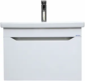 Тумба-умывальник подвесная Айсберг Ева 60 белый DA5910T+S-UM-COM60/1-w, 3