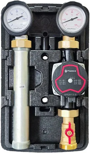 Насосный модуль с прямым контуром 1&quot;в х 1½&quot;н Meibes MeiFlow TOP S UC M66911.36SH с насосом Flamco GPA 25-7.5