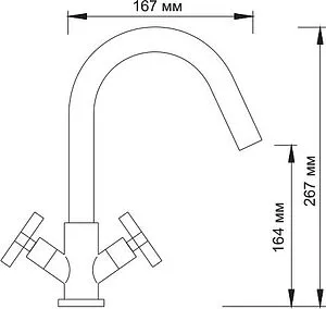 Смеситель для раковины Wasserkraft Weser хром 7803 Смеситель для раковины Wasserkraft Weser хром 7803, 2